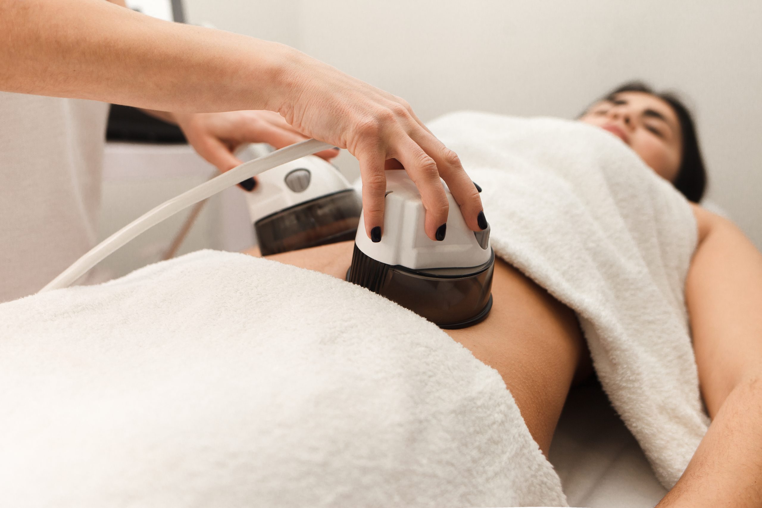 procedure vacuum anti cellulite massage abdomen cosmetology clinic